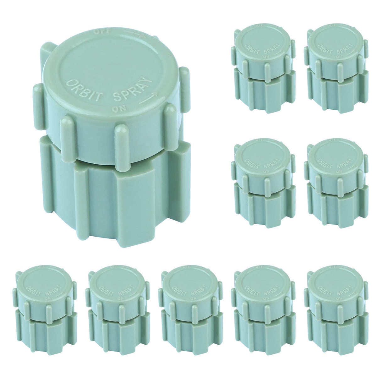 Ypzxola sprinkler bubbler head 360° coverage for even garden watering.