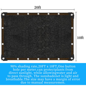 YQLBGPRJ garden shade cloth protects plants with 90% shade and UV