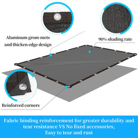 YQLBGPRJ outdoor shade tarp for patios keeps surfaces cooler