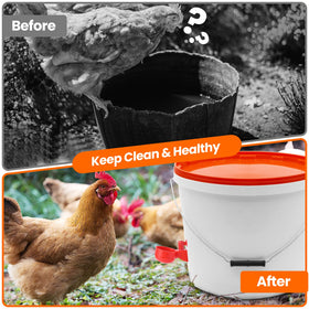 Yrangee BPA-free material ensures safe, durable poultry hydration components.