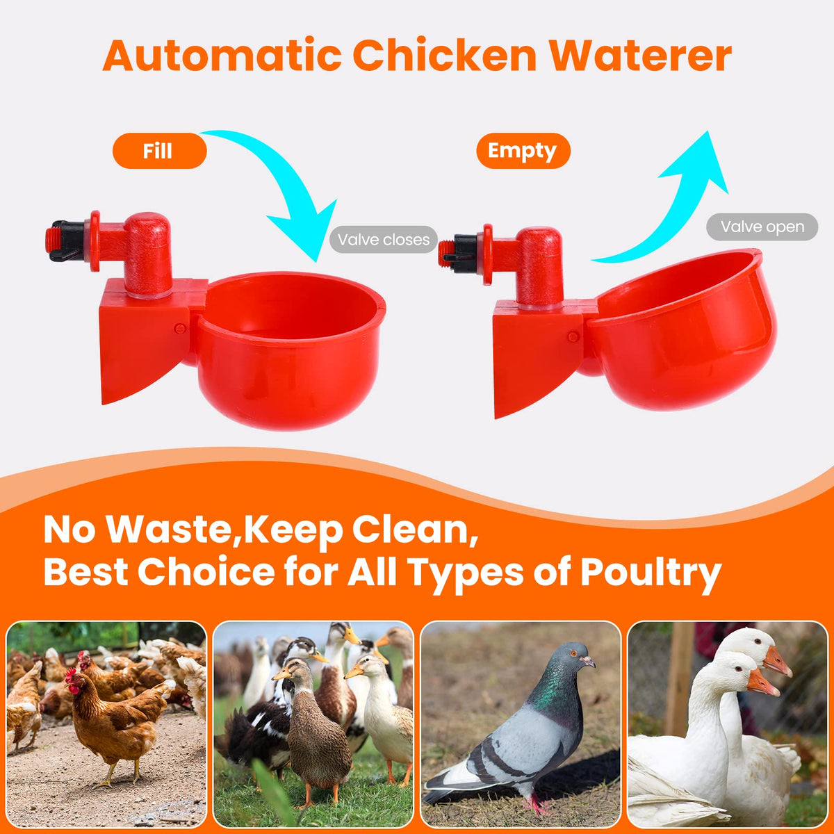Yrangee water cups installation with hole saw allows easy container mounting.