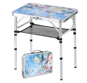 Yriuat Provence Dreams pattern on outdoor side table for garden decor