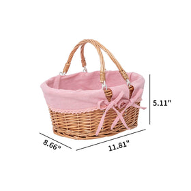 YRLSOTGE Easter wedding gift basket showcasing charming woven texture.