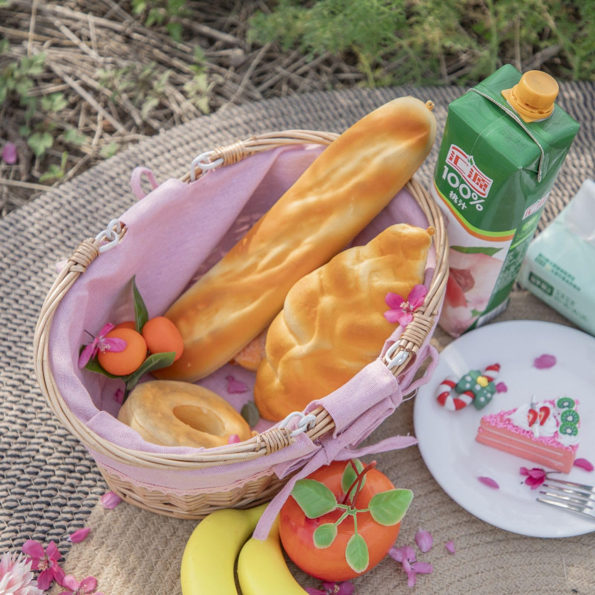 YRLSOTGE wicker basket ideal for collecting eggs during gatherings.