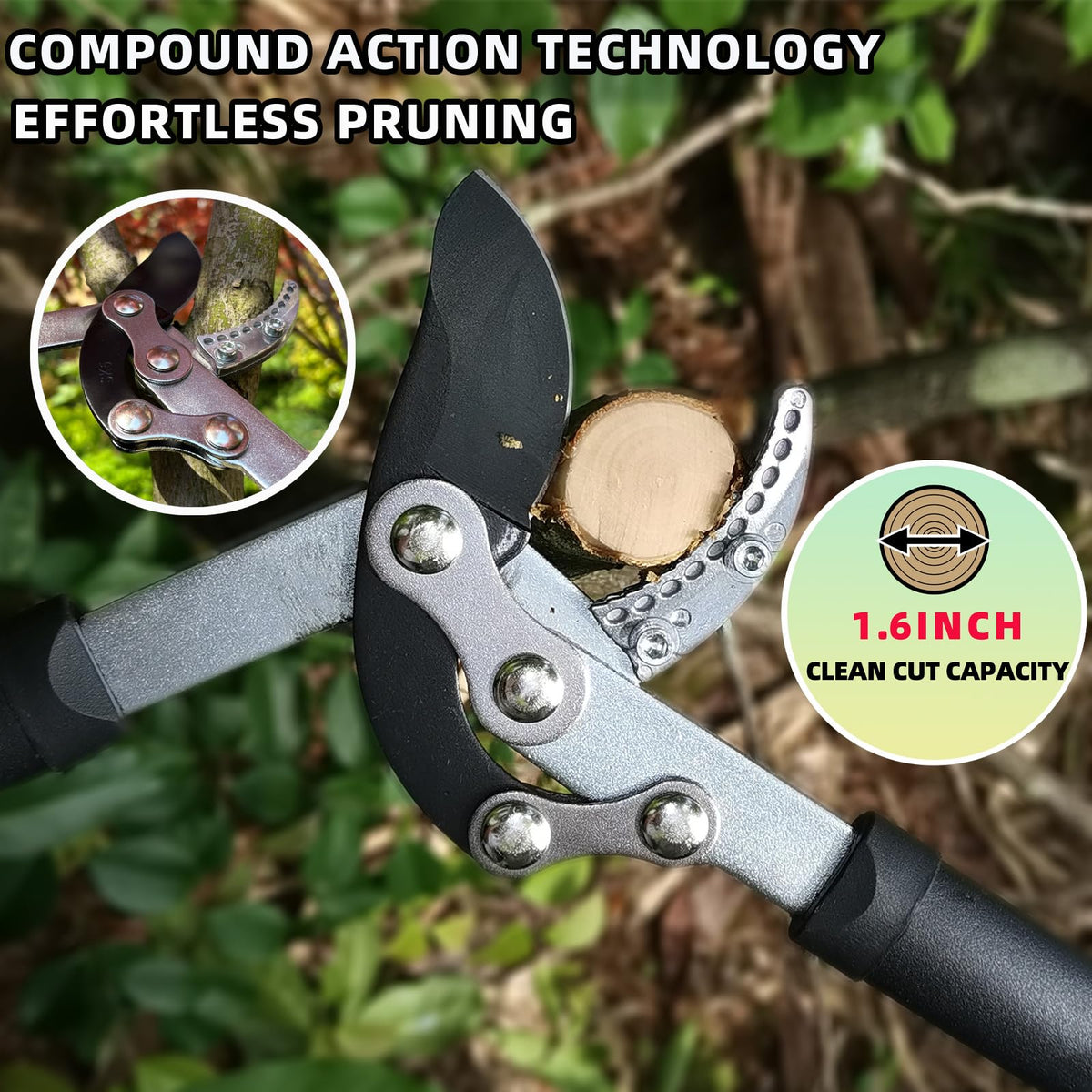 YRTSH 19-inch hedge clippers for precise trimming.