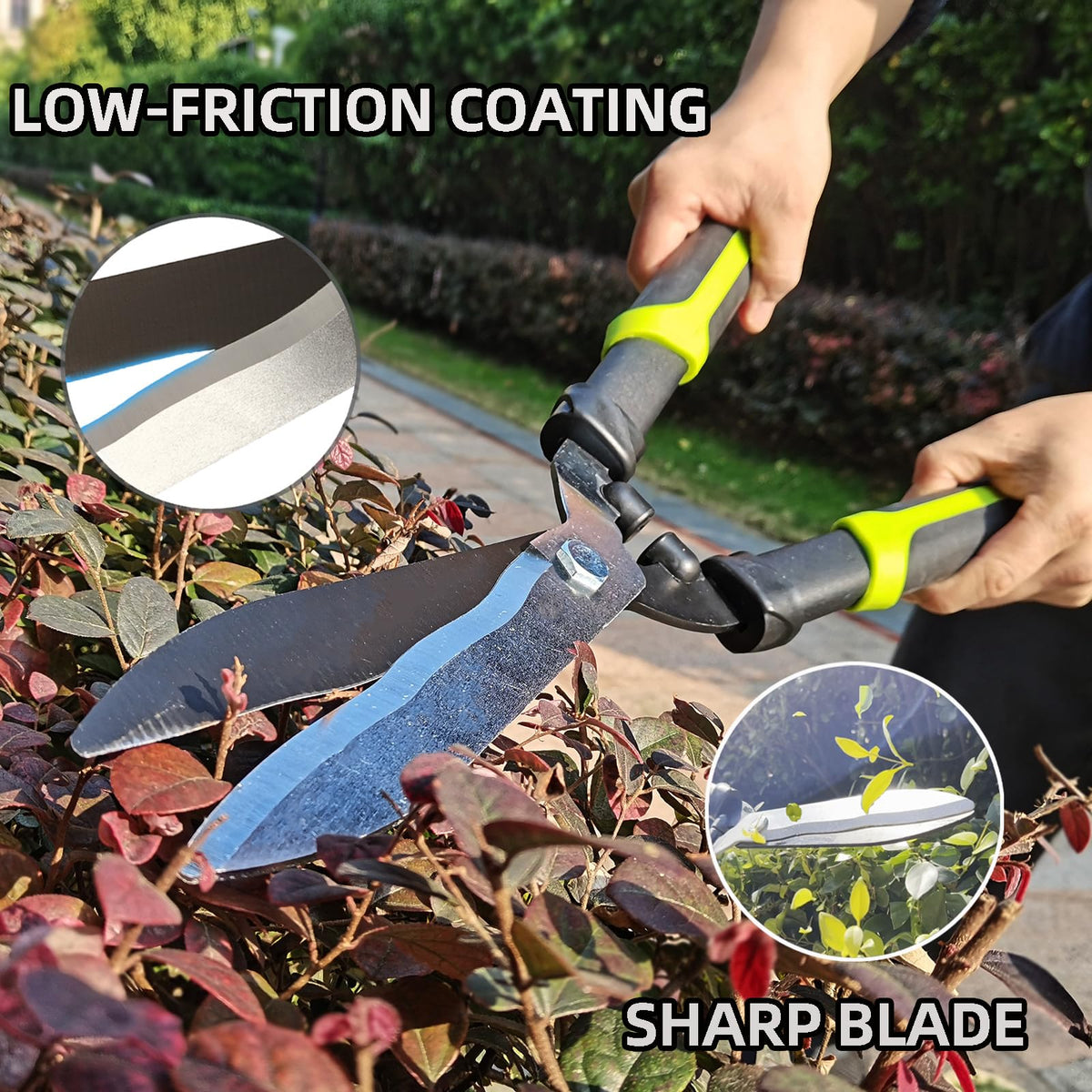 YRTSH 8-inch pruning shears for tight cuts.