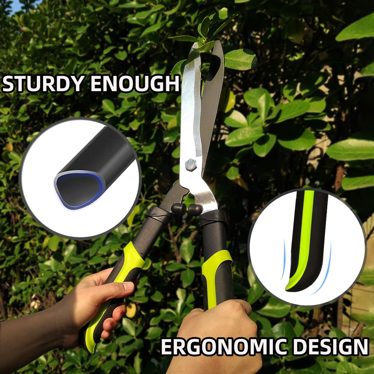 YRTSH ergonomic soft-grip handles reduce fatigue during long sessions.