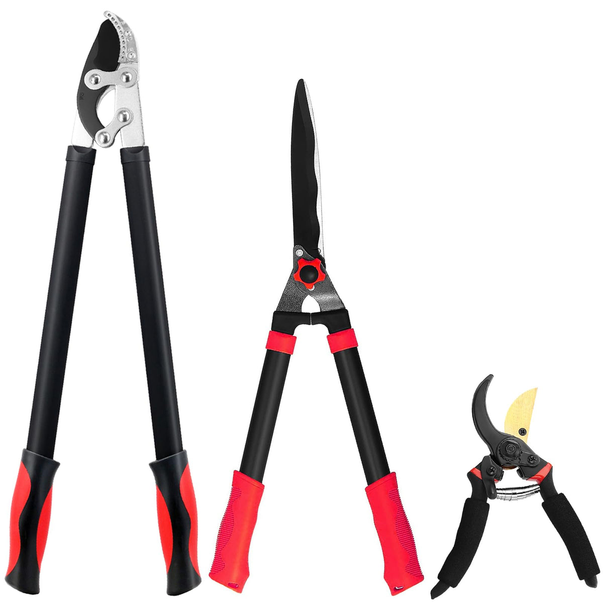 YRTSH loppers 26-inch compound-action blade for effortless branch cutting.