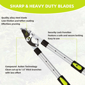 YRTSH loppers ergonomic, non-slip grip for comfort