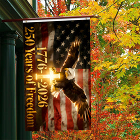 YSDZDM USA flag double-sided design visible from all angles.