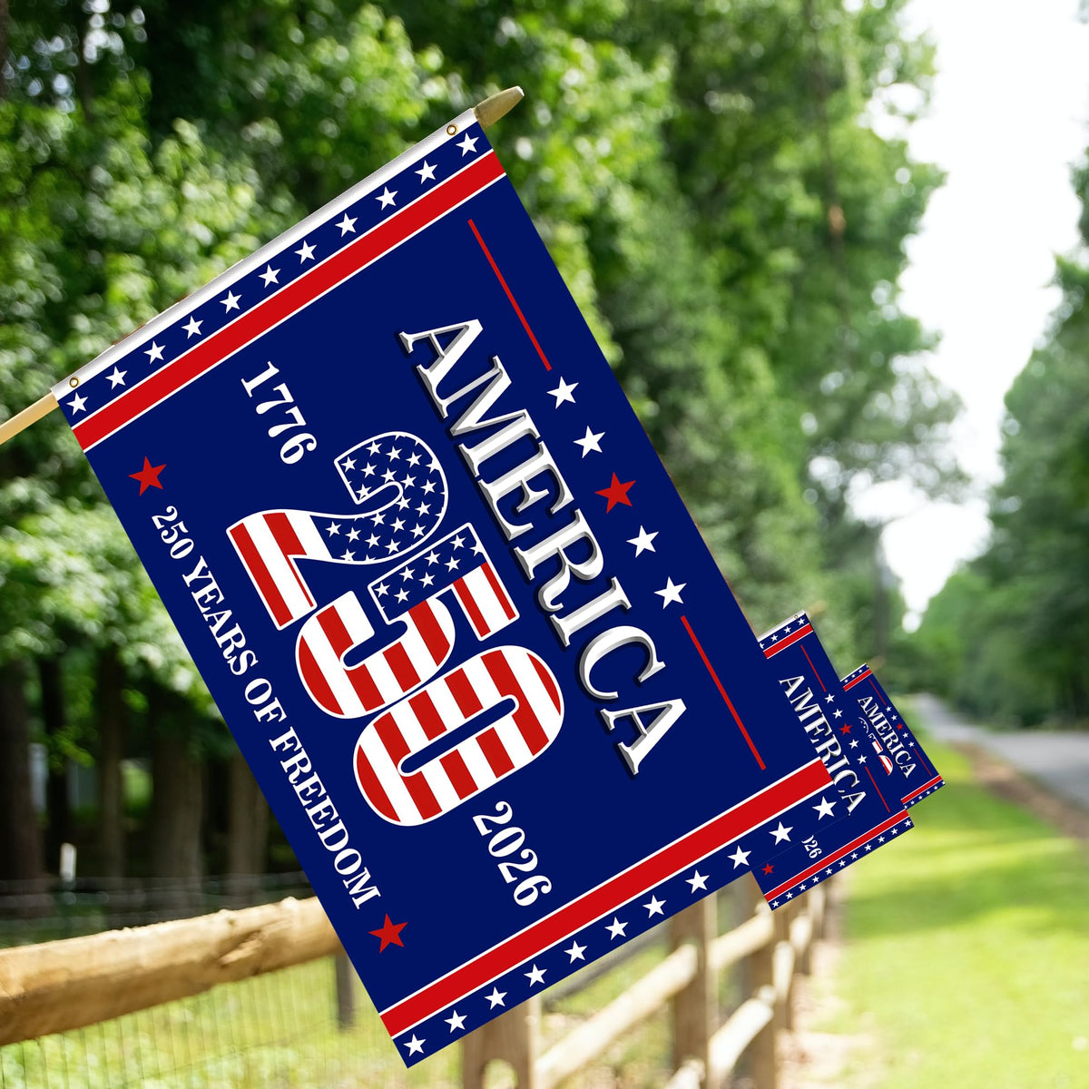 YSDZDM weather-resistant flag resists tear and fade.