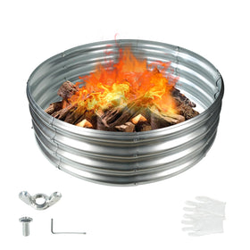 YSEJOMP fire pit ring assembly with hardware for quick setup.