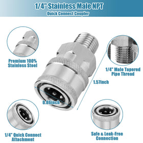 Ball-lock quick-connect system from Ysglory for secure, leak-free connections