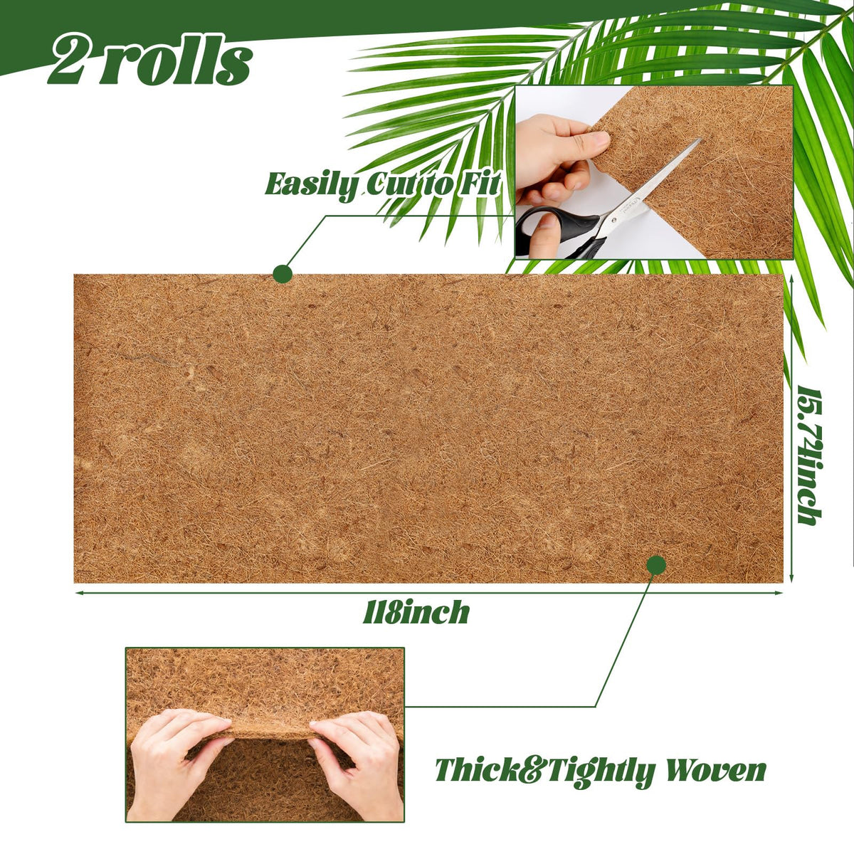 Ysglory breathable coconut liner supports healthier roots and reduces soil loss