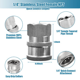 High-pressure capability up to 5000 PSI with Ysglory connectors