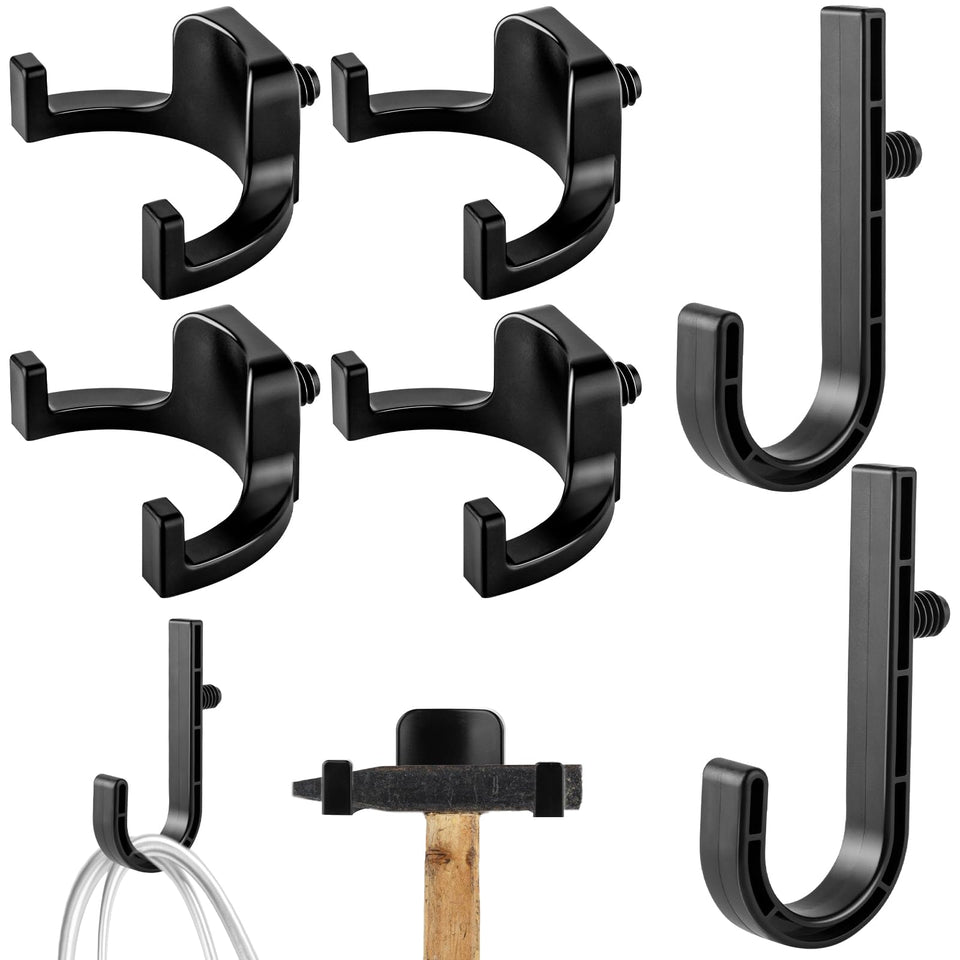 YSSPPOY U-shape shed hooks 4-pack organize ladders and tools