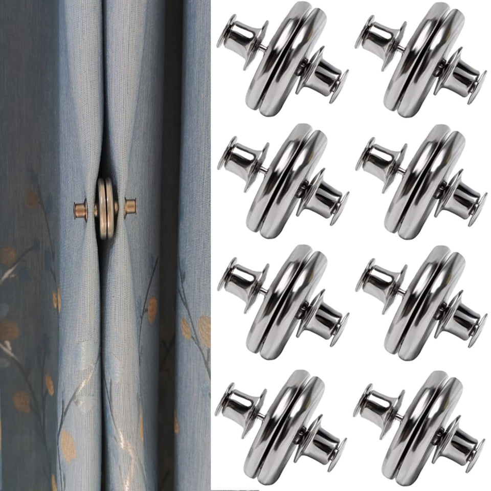 Yteseery curtain magnet closure with large-diameter magnet for stronger hold and privacy.