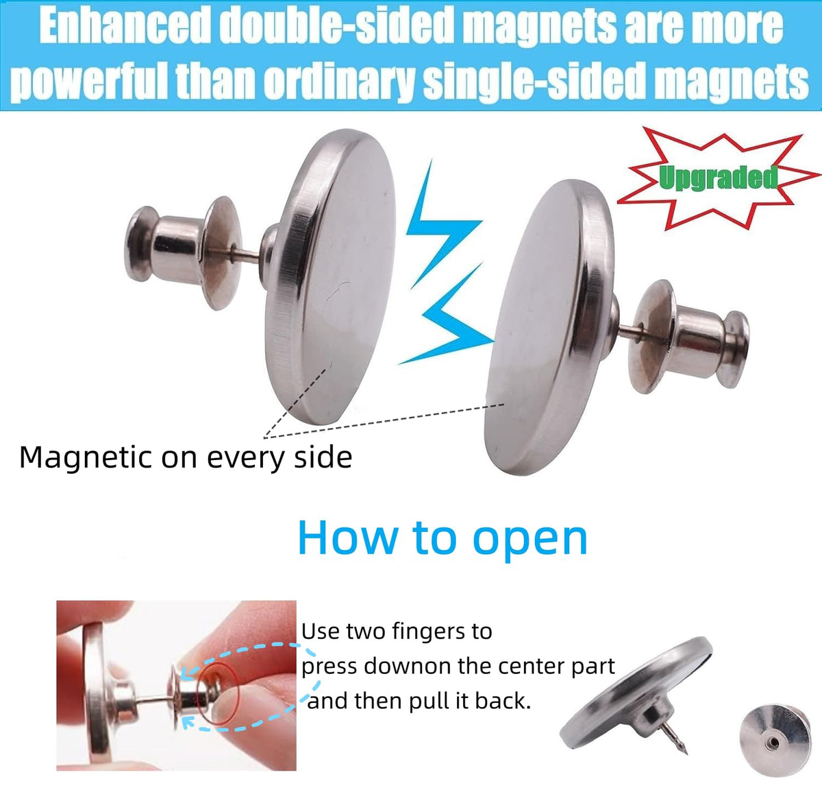Yteseery easy-install curtain magnets work in seconds with no tools.