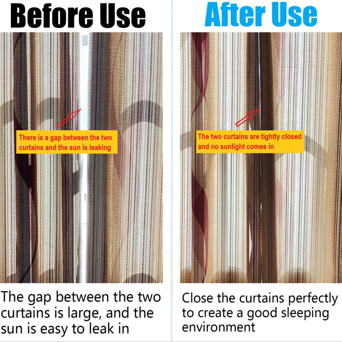 Yteseery versatile-use magnets for curtains, liners, and bags.