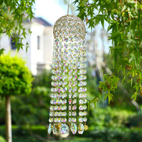 YU FENG gold-plated sun, moon, and leaf charms add elegant detail