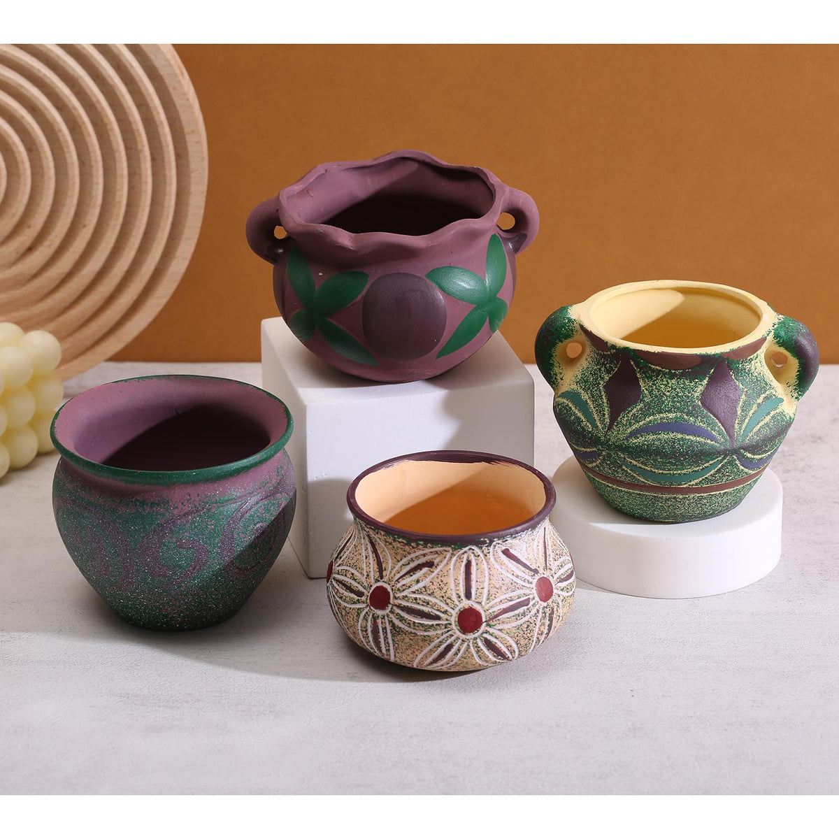 Yuccasly small-plant pots ideal for succulents, herbs, and cacti.