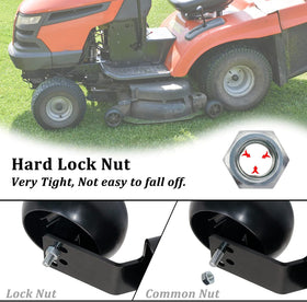 Yue Exmark anti-scalp wheel kit sleeves for smooth rotation.