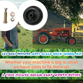 Yue Exmark anti-scalp wheel kit washers for precise alignment.