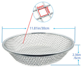 YUEBM Gardening Sifter bucket-fit close-up shows secure bucket attachment.