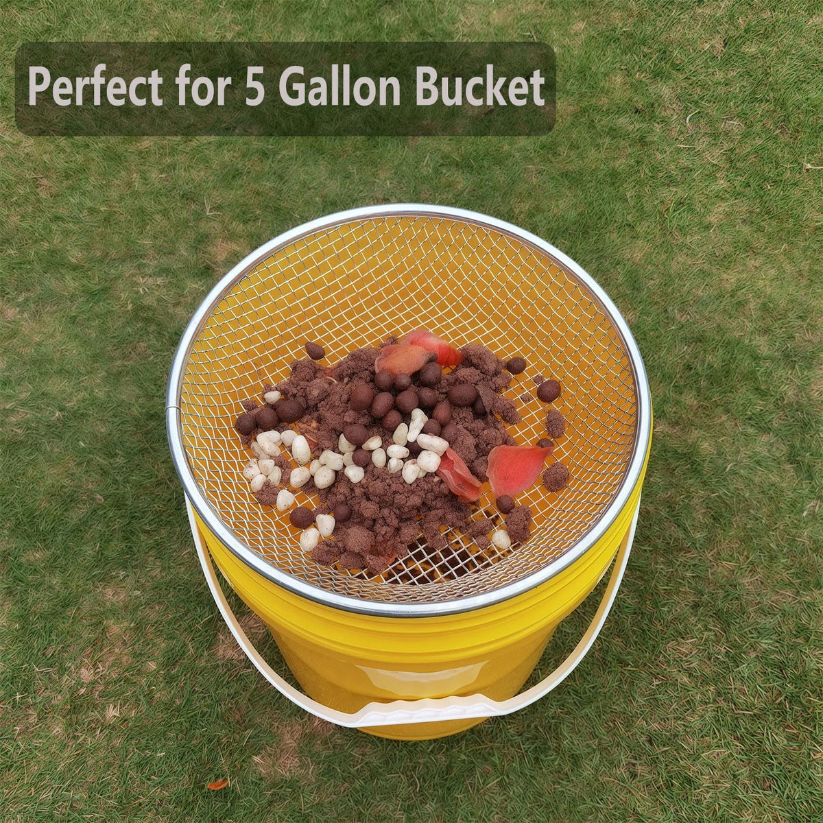 YUEBM Sifter bottom screen integrated prevents detachment during use.