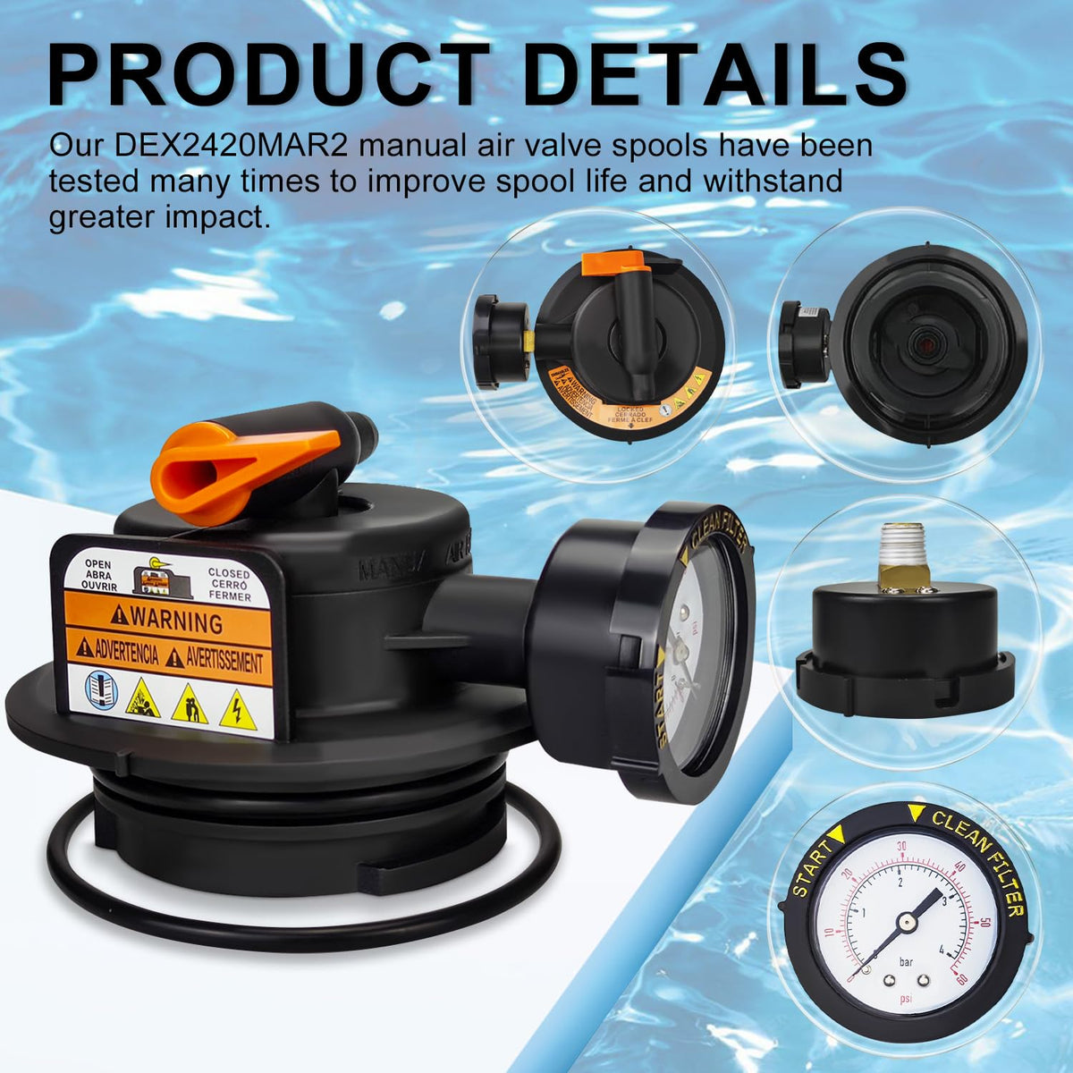 Yueidung 2420MAR2 o-ring delivers a tight, leak-free seal.