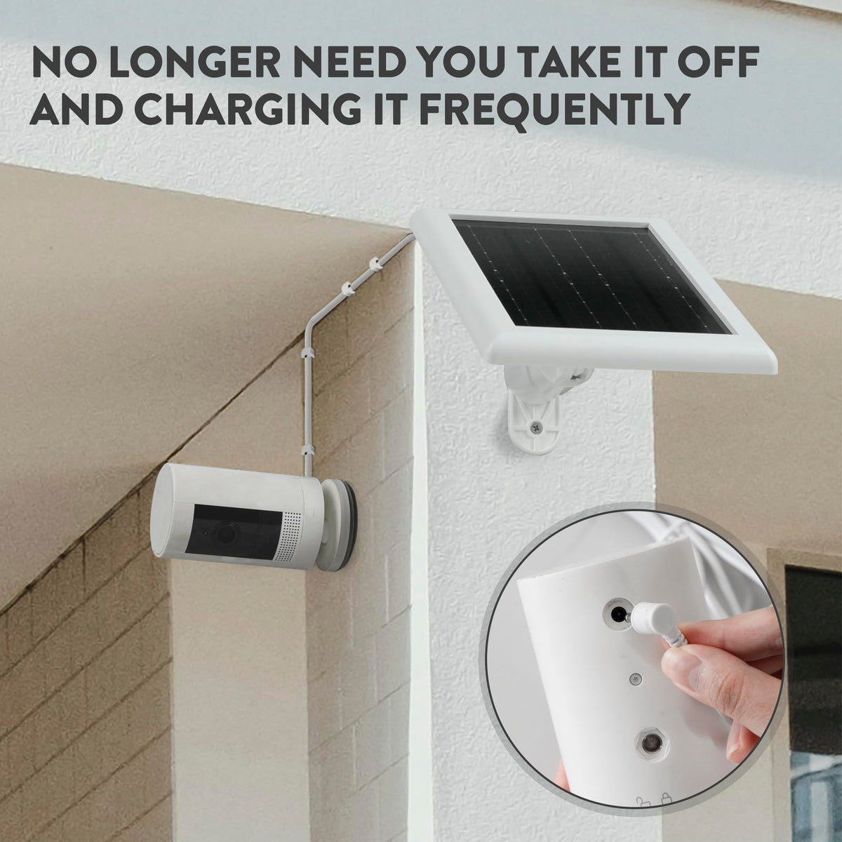 YUELAN Ring Solar Panel adapters include Micro USB and Barrel Plug.