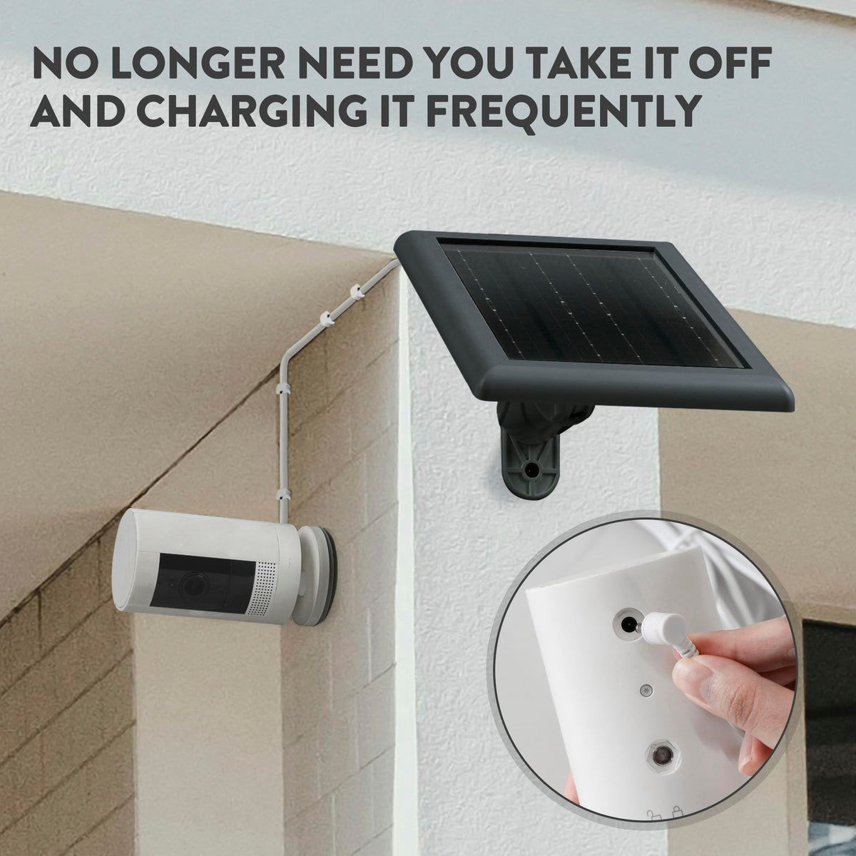 YUELAN Mounting bracket enables quick outdoor installation.