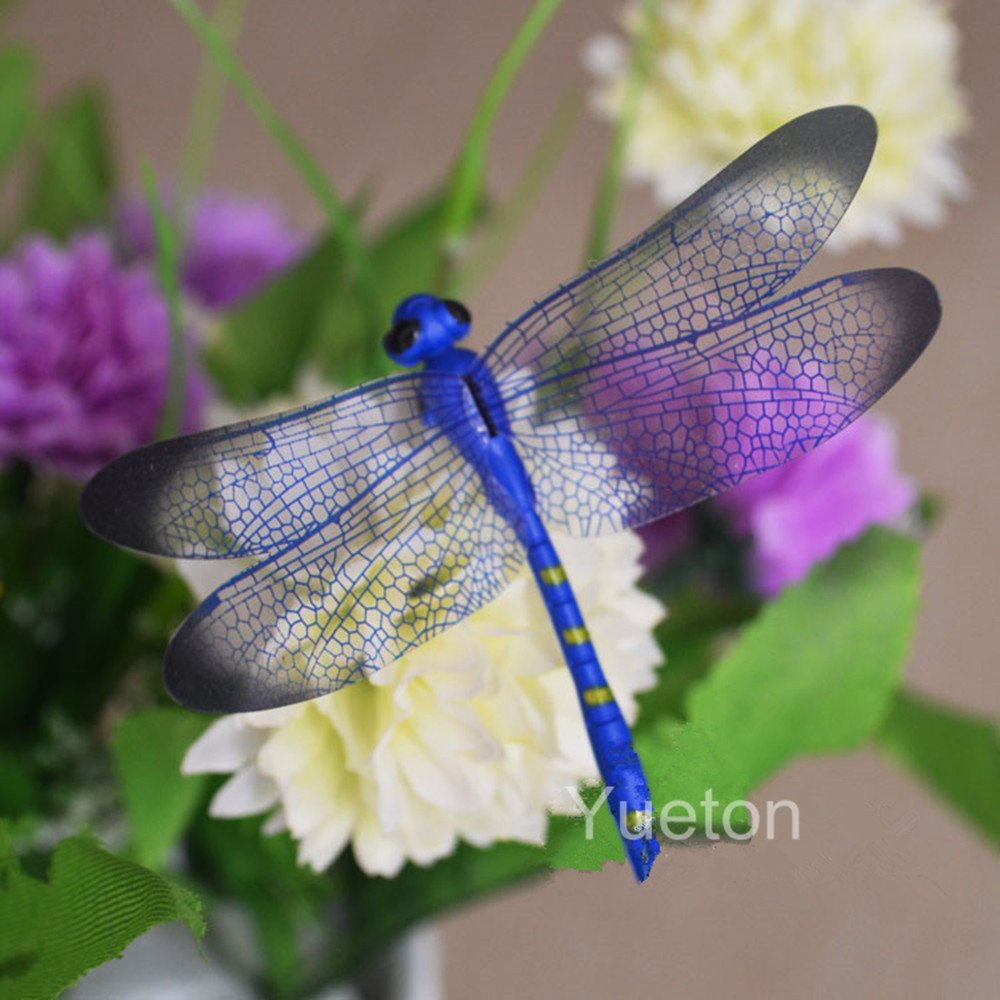 Yueton dragonfly size 56x50mm for precise garden accents