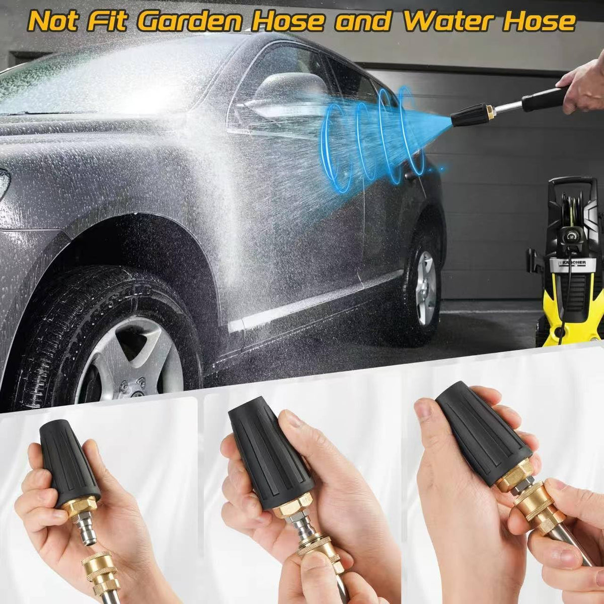 Yufafa 360-degree jet wash for thorough surface scrubbing.