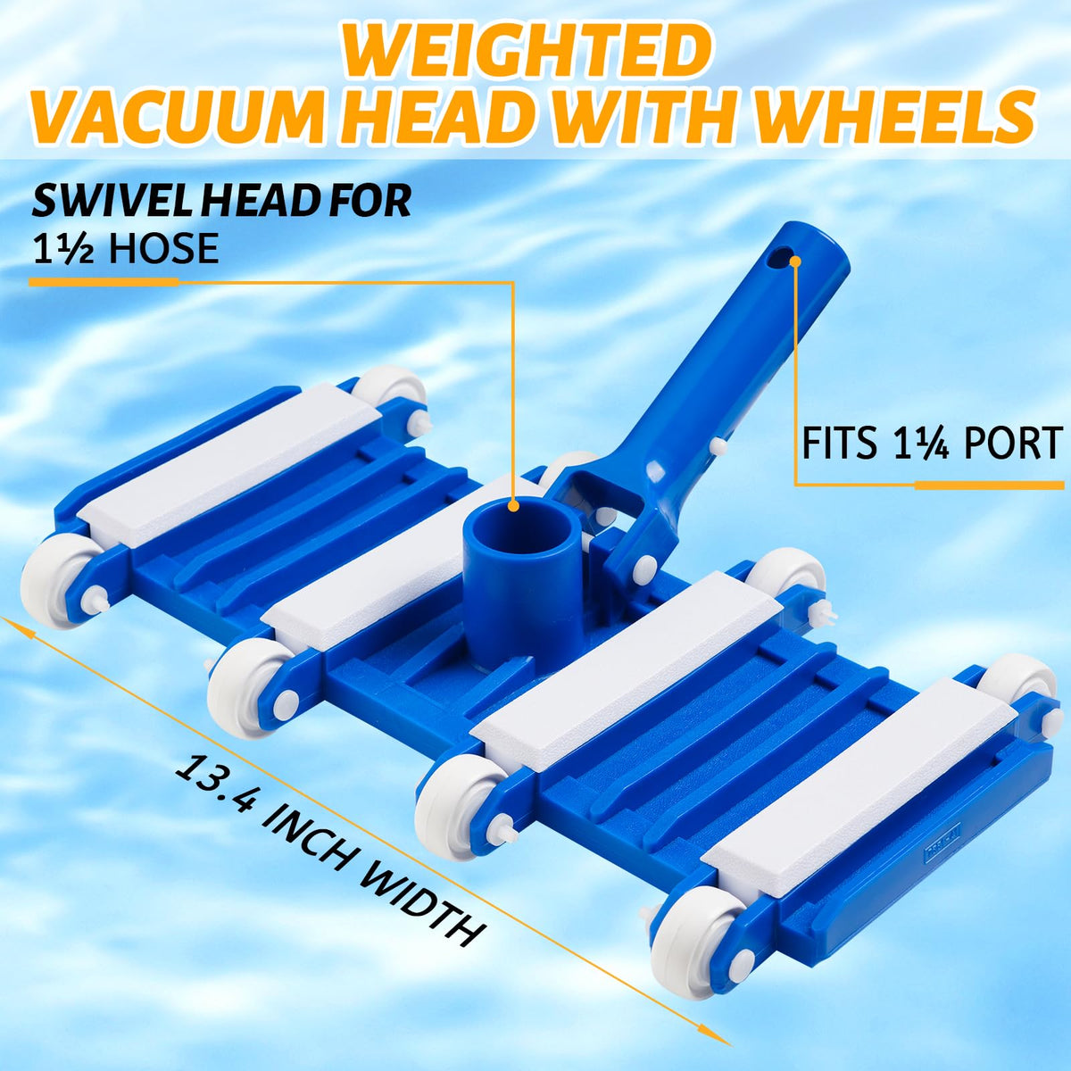 Yufafa pool vacuum head swivel for smooth maneuverability