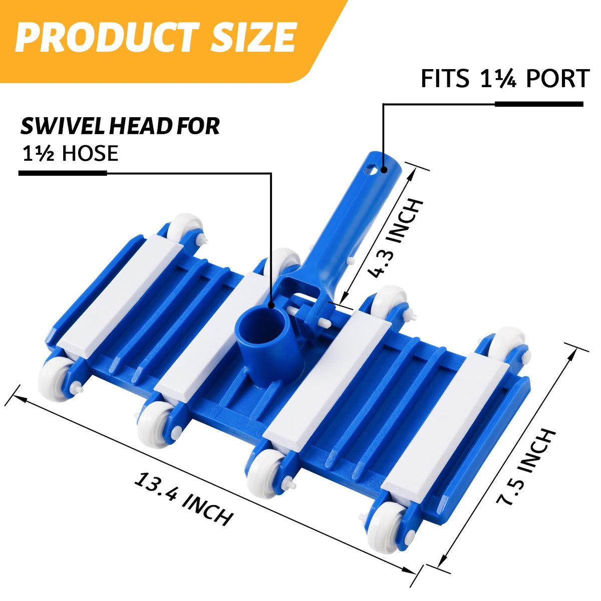 Yufafa premium plastic pool vacuum head for durability
