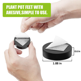 YUFDA 12-pack pot feet for multiple planters.
