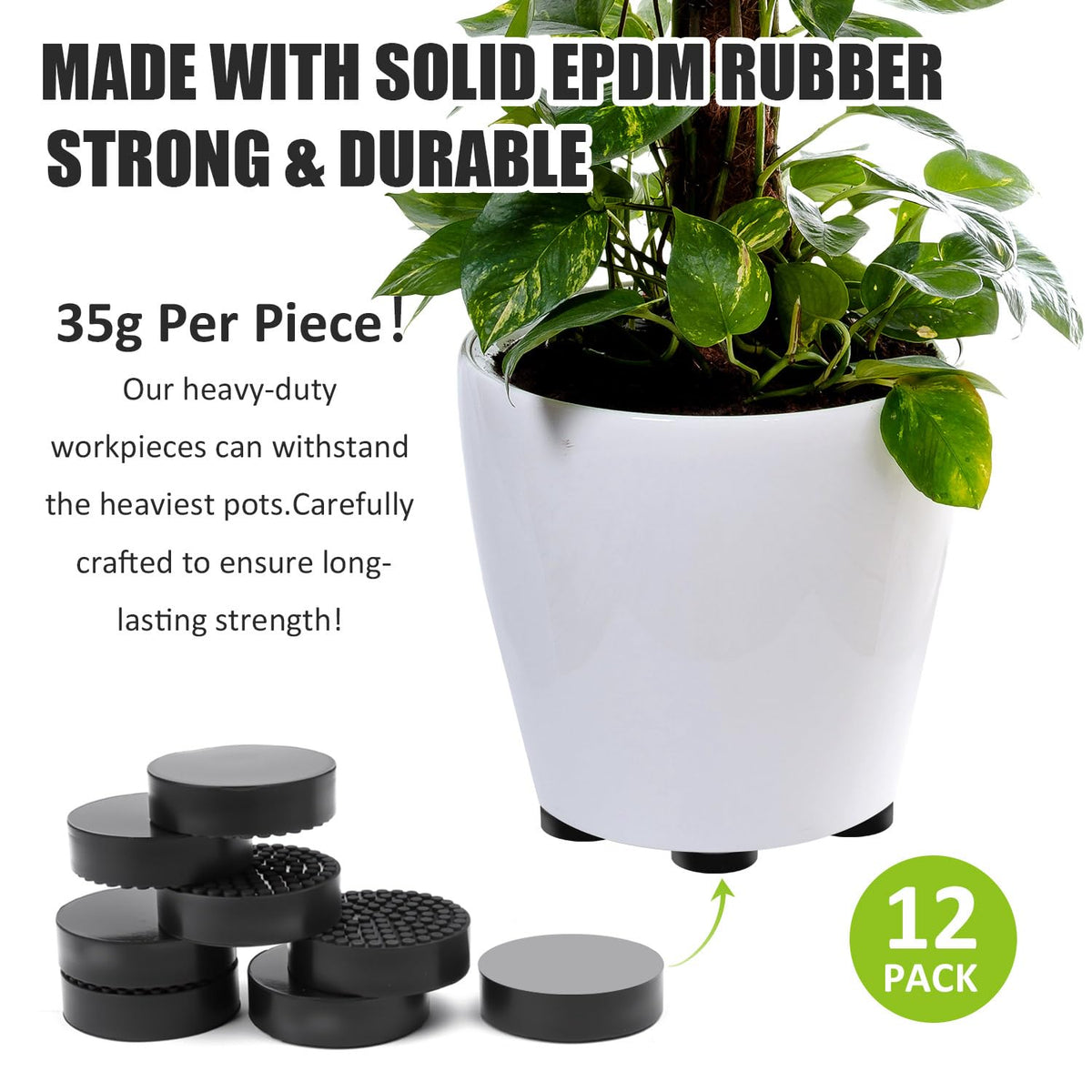 YUFDA EPDM rubber pot risers provide durable support.