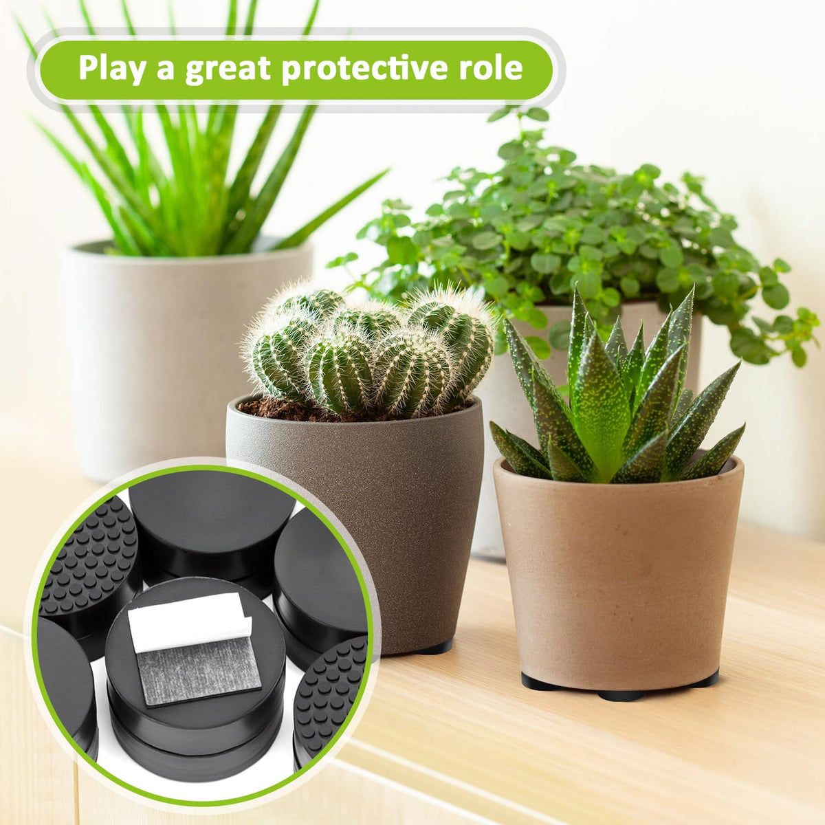 YUFDA furniture protection feet safeguard floors from heavy items.