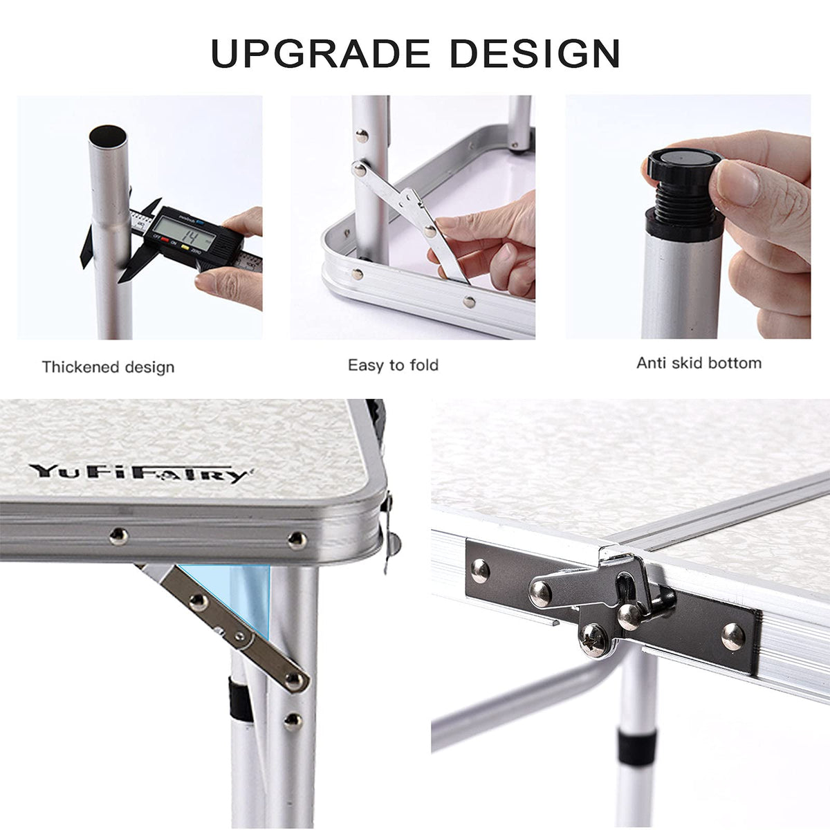 YUFIFAIRY outdoor table in patio or camping scene demonstrates versatility