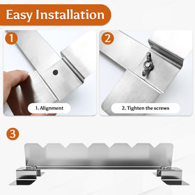 YUJIASH reinforced-base skewer stand prevents tipping during grilling.