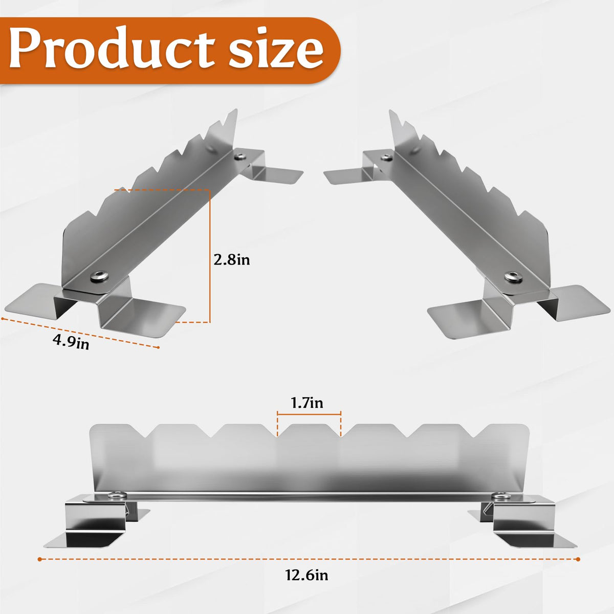 YUJIASH universal skewer holder fits flat, round, square, and bamboo skewers.
