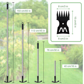 YUJOIBAN stainless steel poles support adjustable length for comfortable use.