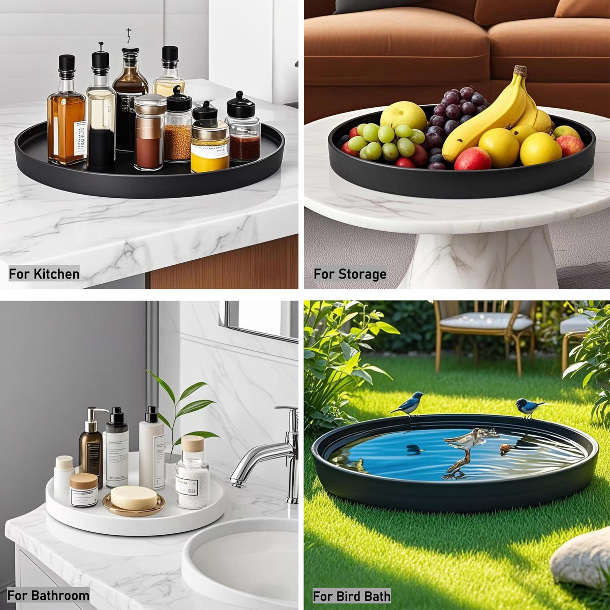 Yukfona multi-size range saucer fits various pot bottoms securely