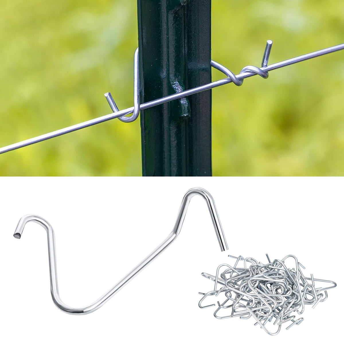 Yukibefo T-Post Clips 500-piece packaging for fencing projects