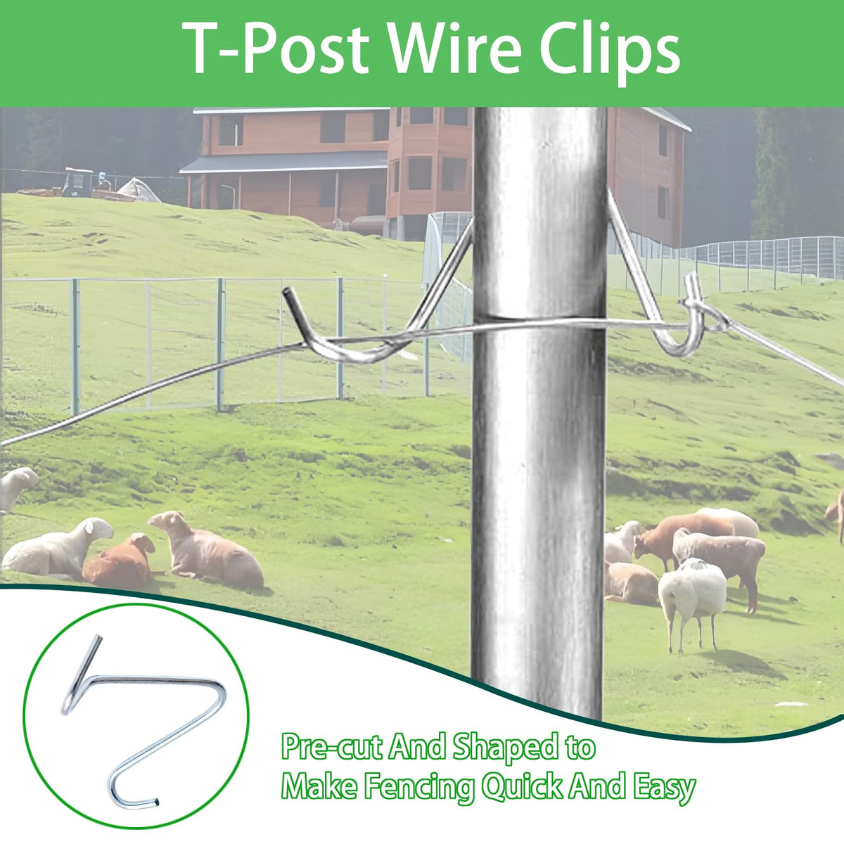 Yukibefo fence clips versatile for farm and garden use