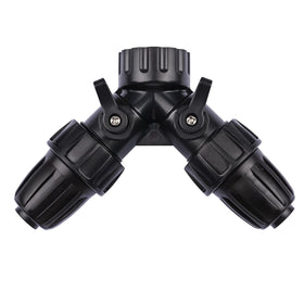 Yulaiyoen drip irrigation adapter connects faucet to 1/2 in tubing for efficient watering