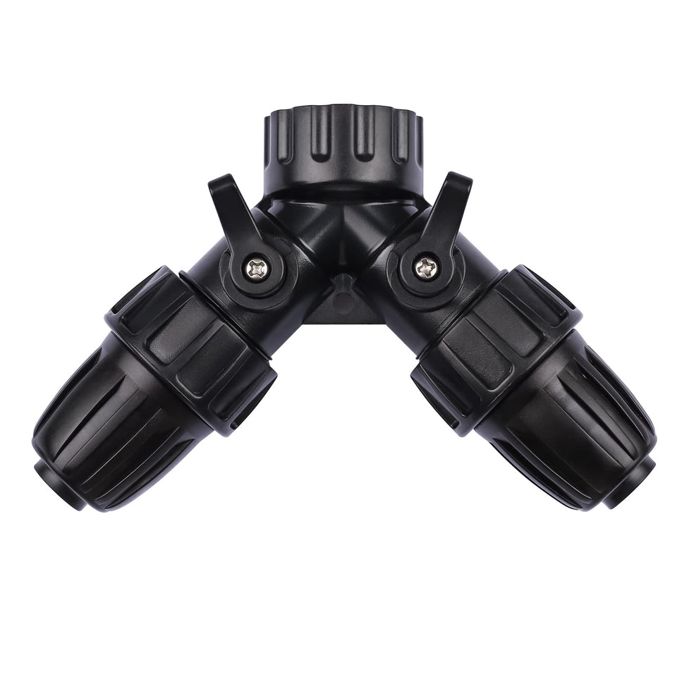Yulaiyoen drip irrigation adapter connects faucet to 1/2 in tubing for efficient watering