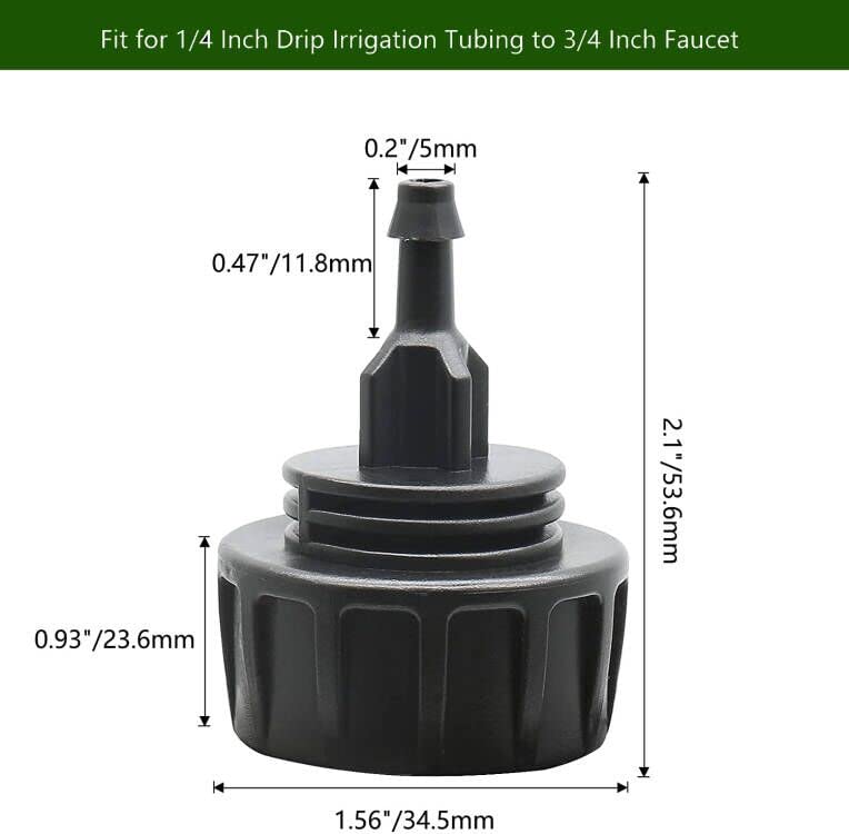 Yulaiyoen 3-pack drip irrigation parts for versatile, reusable connections