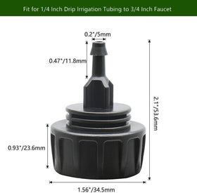 Yulaiyoen 3-pack drip irrigation parts for versatile, reusable connections